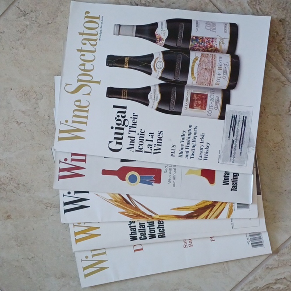 Wine Spectator Magazine Bundle of 5 Magazines